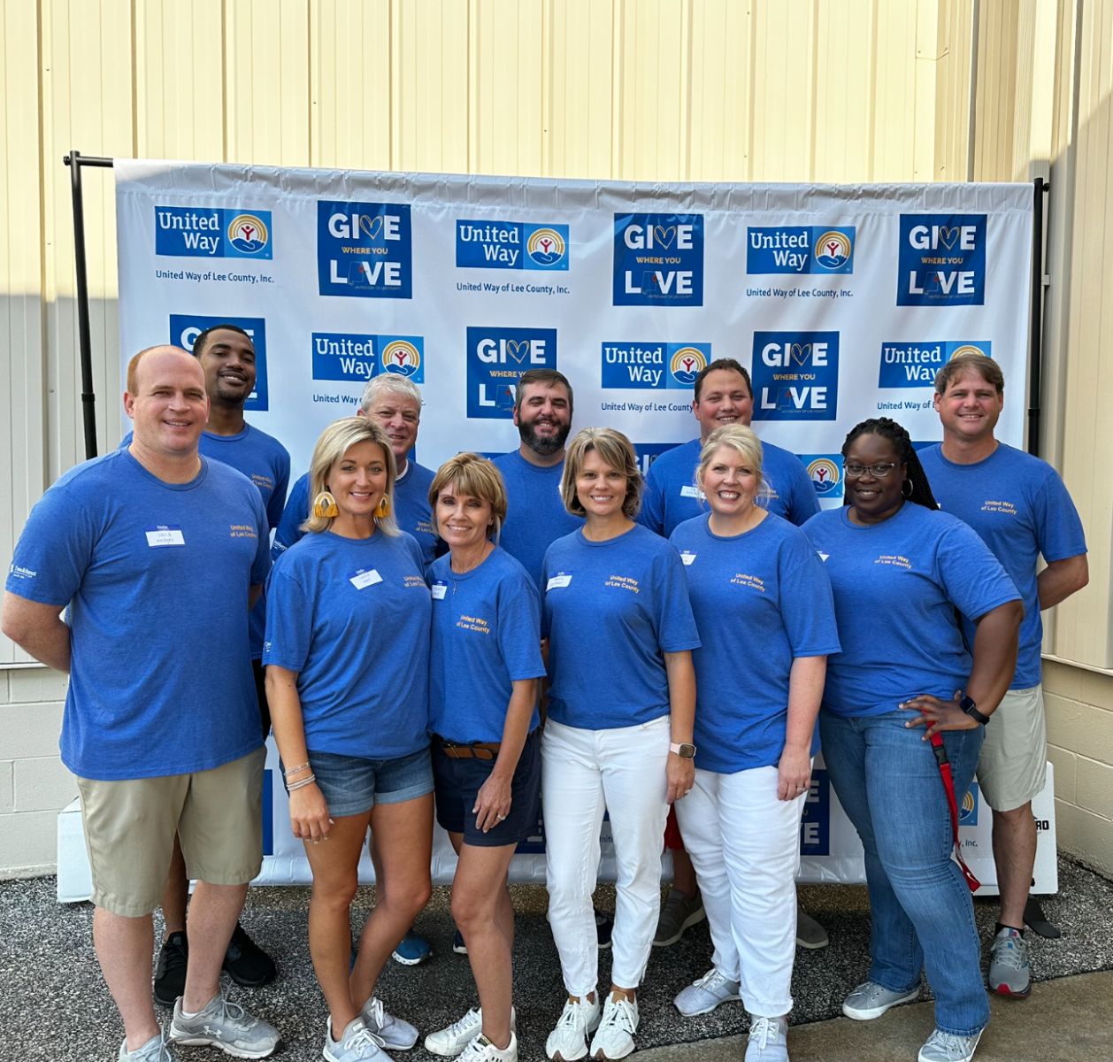 United Way volunteer group photo