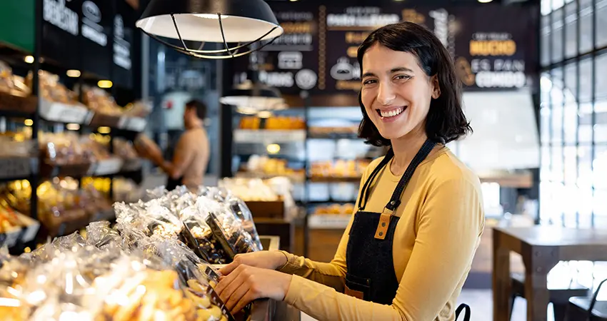 smiling business woman