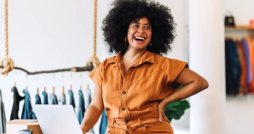 smiling business woman